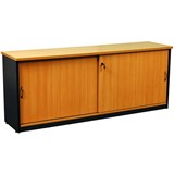 LOGAN CREDENZA 1200 X 450 X 730MM BEECHIRONSTONE
