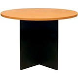 LOGAN ROUND MEETING TABLE 900MM DIAMETER BEECHIRONSTONE