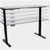 ELEV8 SITSTAND DESK DUAL MOTOR 1800 X 750MM WHITEBLACK