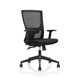 INITIATIVE PLUTO TASK CHAIR MEDIUM MESH BACK ADJUSTABLE ARMS BLACK