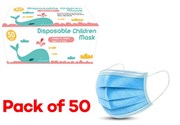 DISPOSABLE CHILDRENS FACE MASK 3 PLY BOX 50