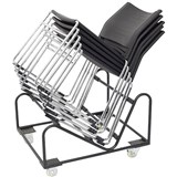 RAPIDLINE STACKING CHAIR TROLLEY BLACK