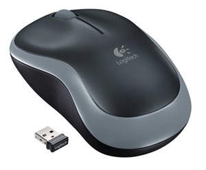 LOGITECH M185 WIRELESS MOUSE BLACK/GREY