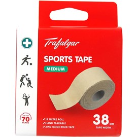 TRAFALGAR SPORTS TAPE MEDIUM 38MM X 15M